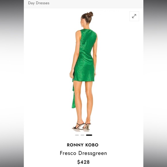 Ronny kobo silk dress size 0 - Picture 3 of 3